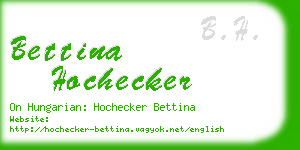 bettina hochecker business card